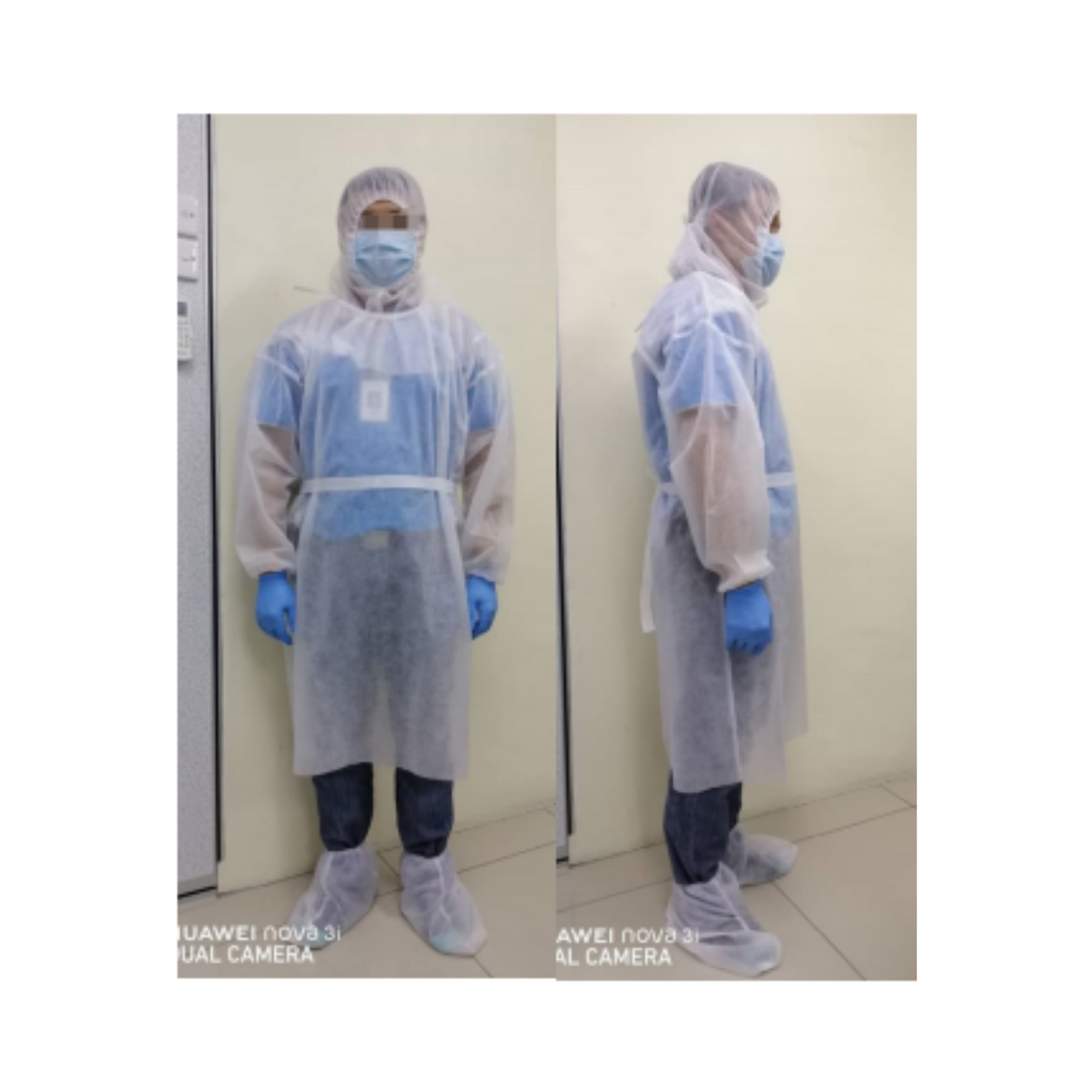 ISOLATION GOWN (80G) - W/O SHOE COVER