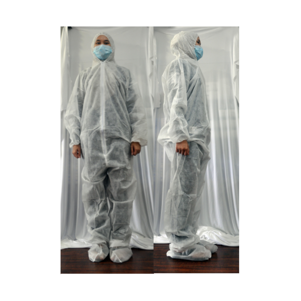 COVERALL GOWN (WHITE)
